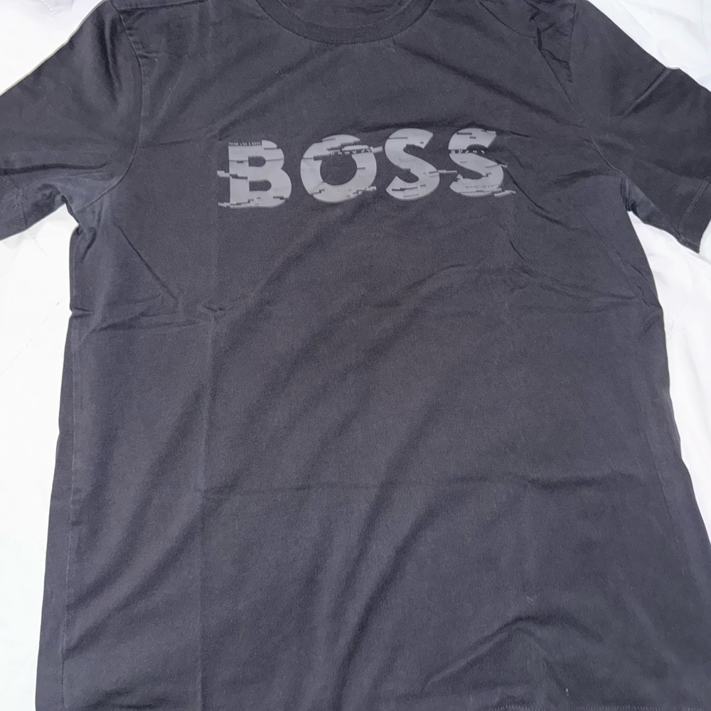 BOSS Charcoal Gray Short Sleeve Tee